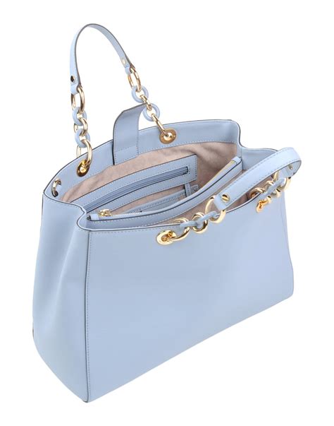 michael kors blue satchel bag